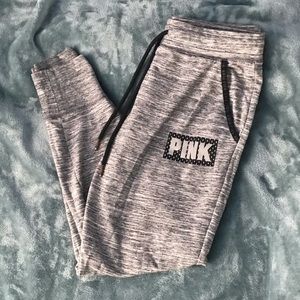 VS PINK GREY JOGGER PANTS